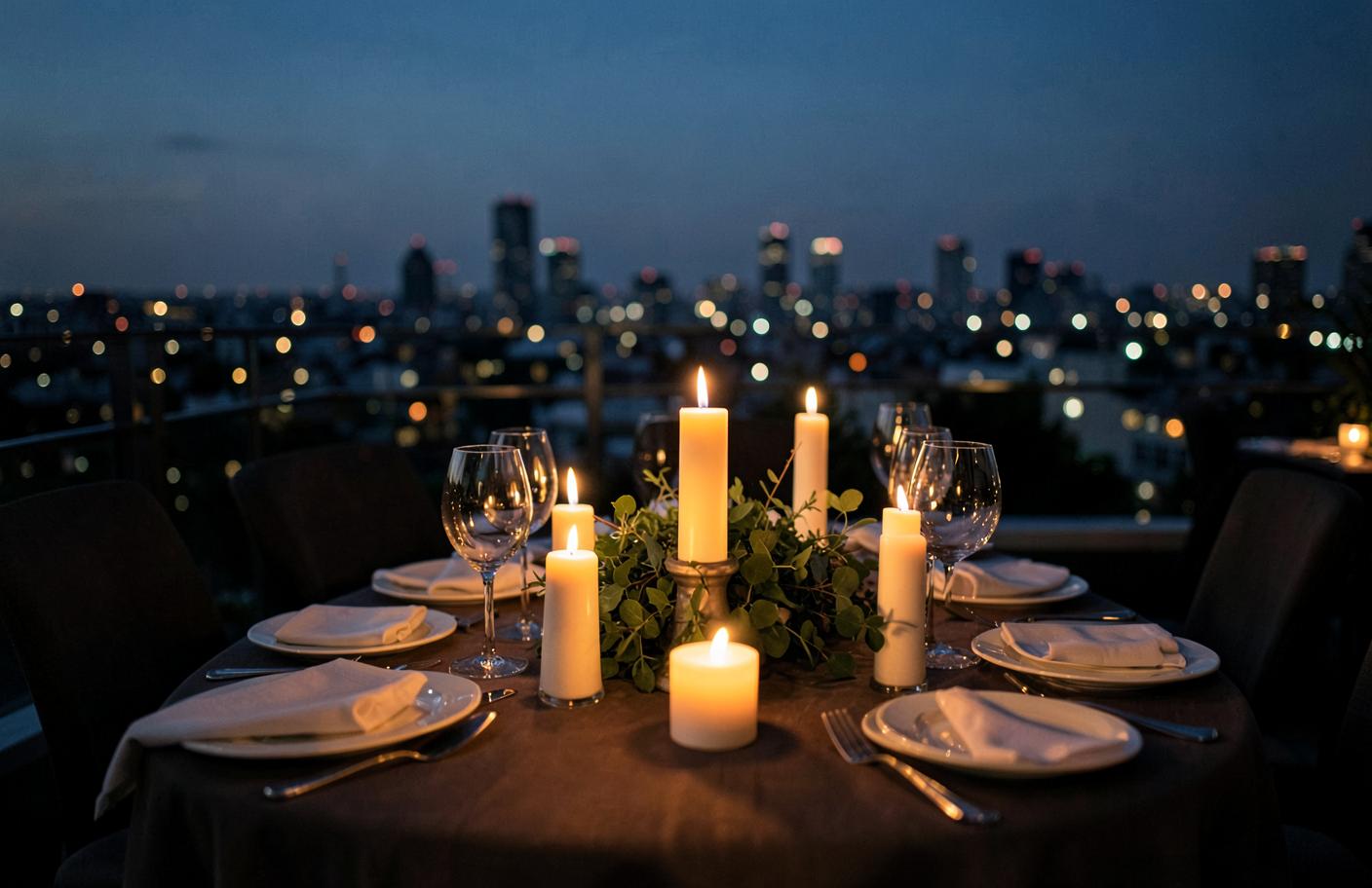 Evening dinner gathering